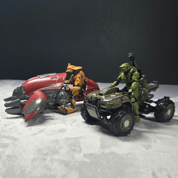 Halo Infinite Jazwares 1/18 Banished Ghost Elite Warlord Mongoose Master Chief